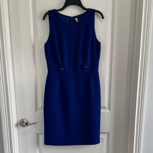 Tahari Royal Blue Midi Dress